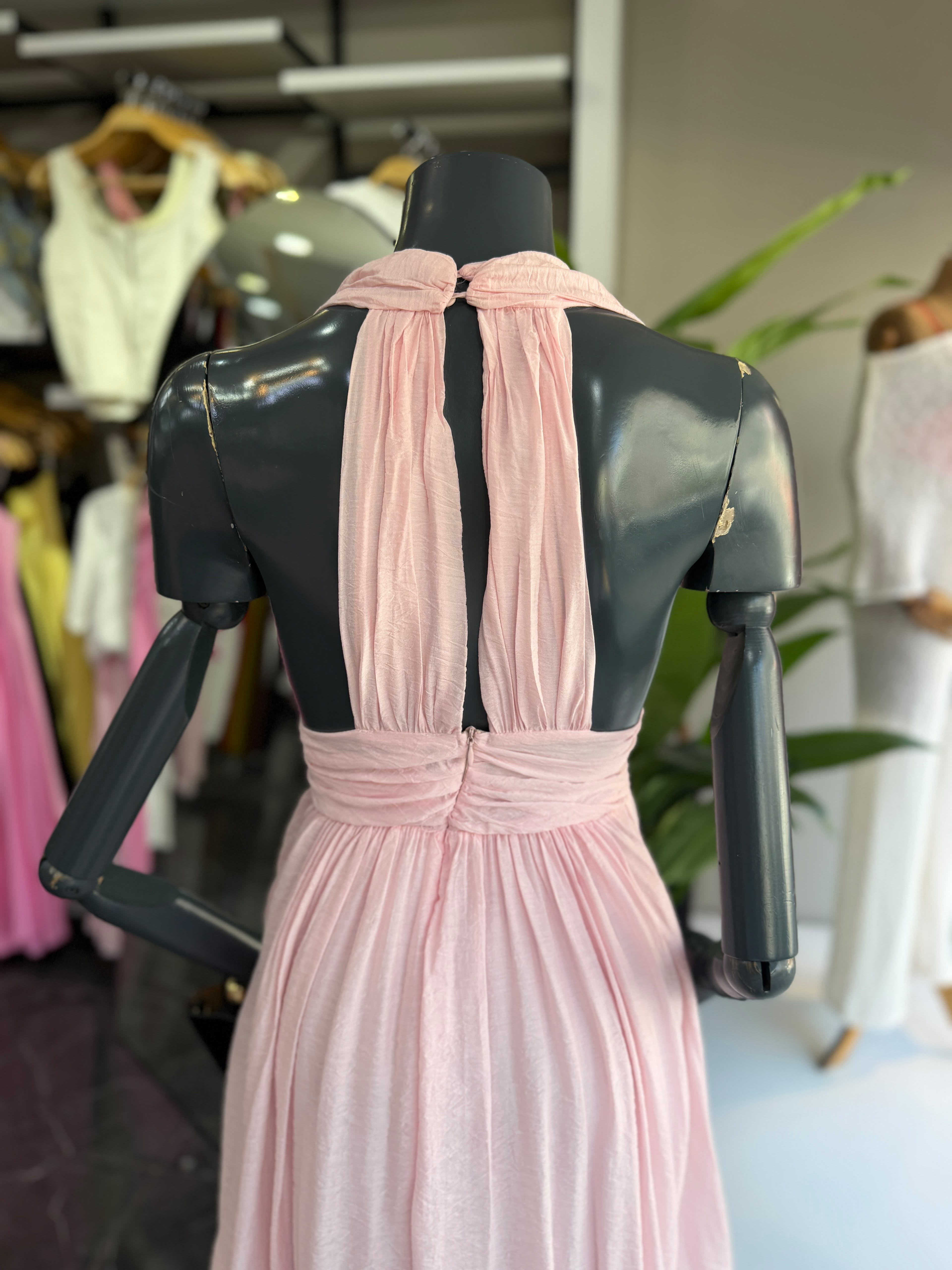 Pembe Tokalı Elbise
