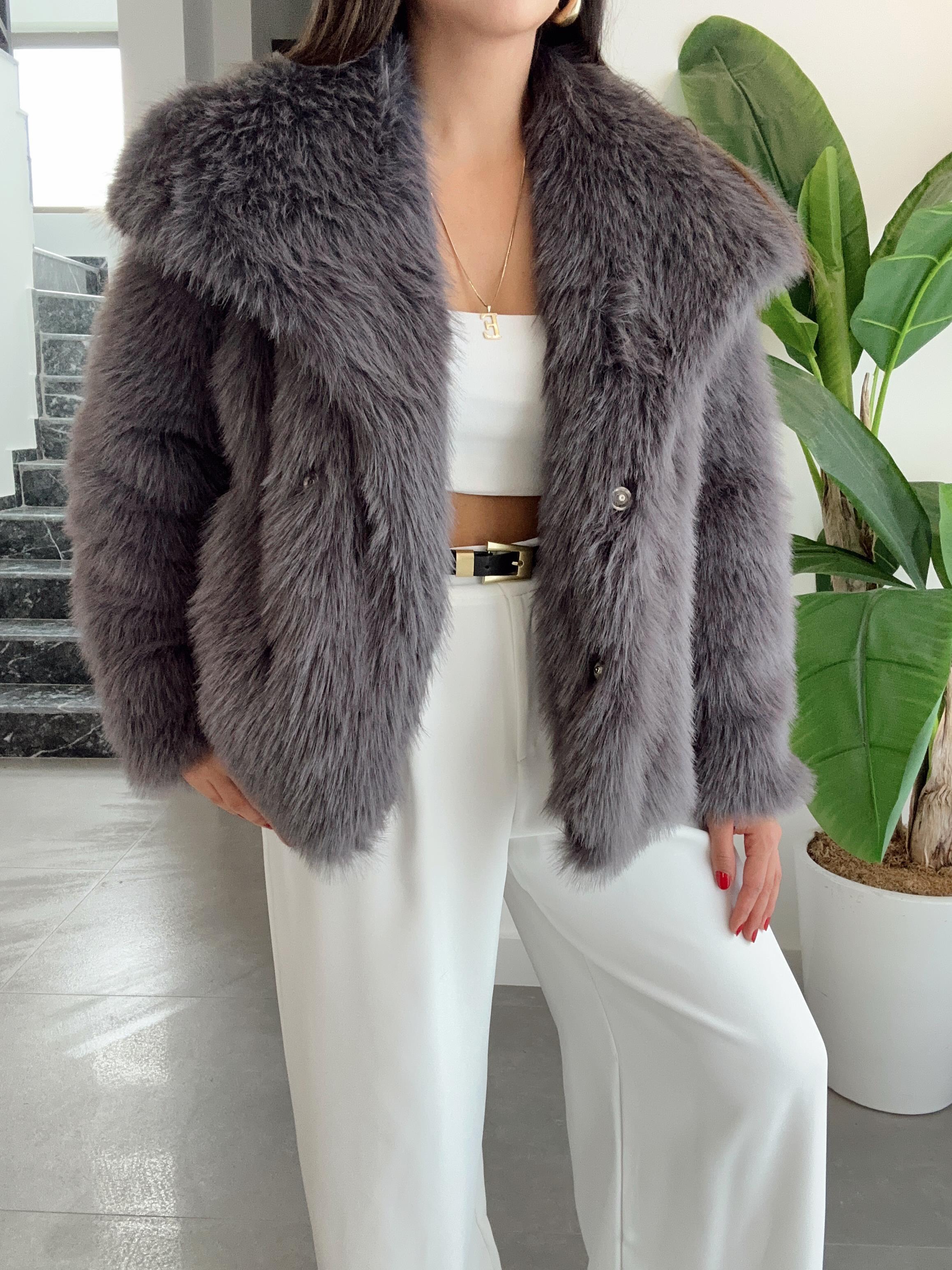 Premium Antrasit Kürk