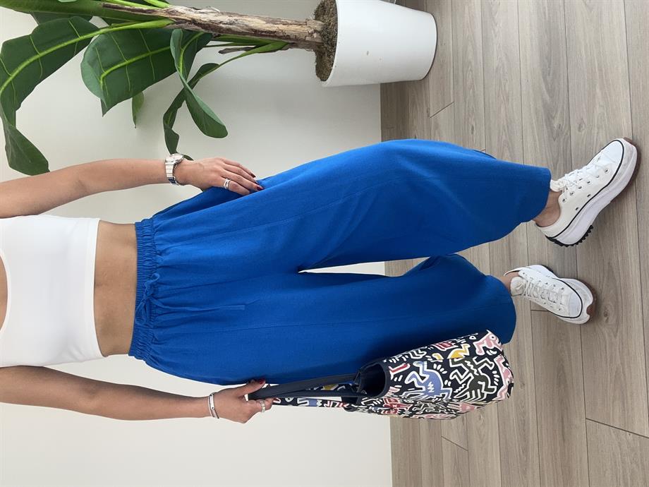 Saks Keten Şalvar Pantolon