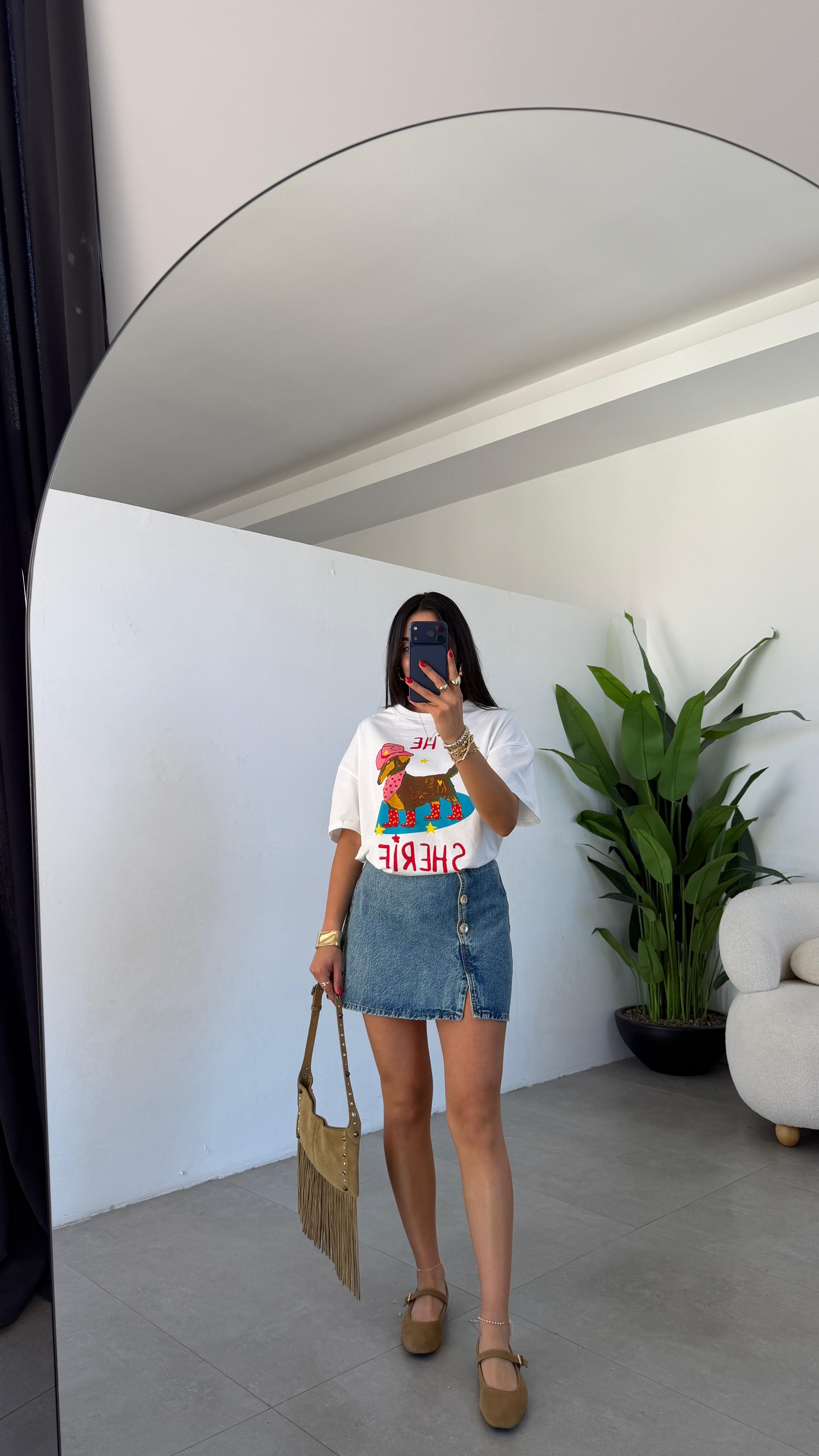 Sherif Baskılı Tshirt