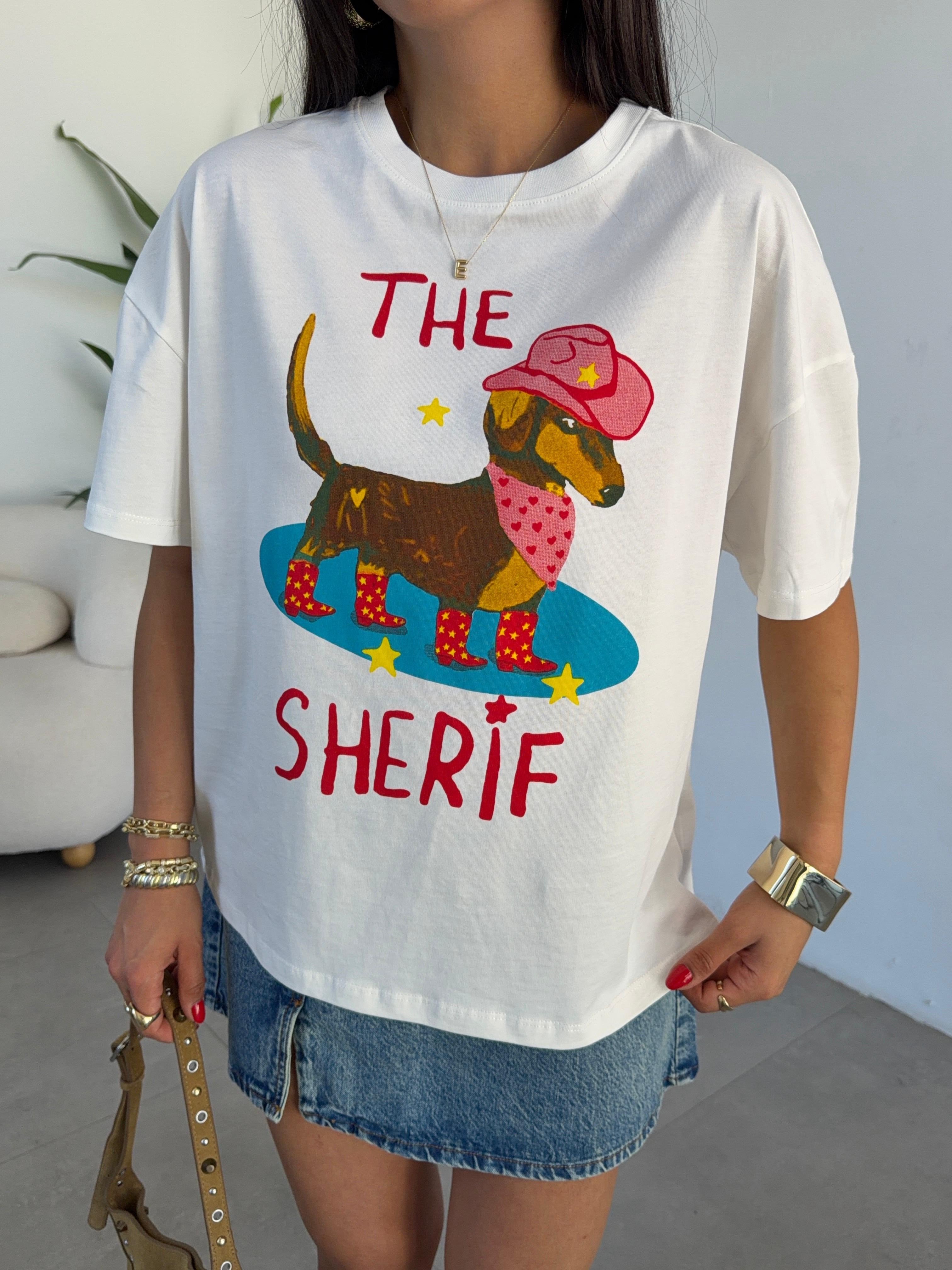 Sherif Baskılı Tshirt