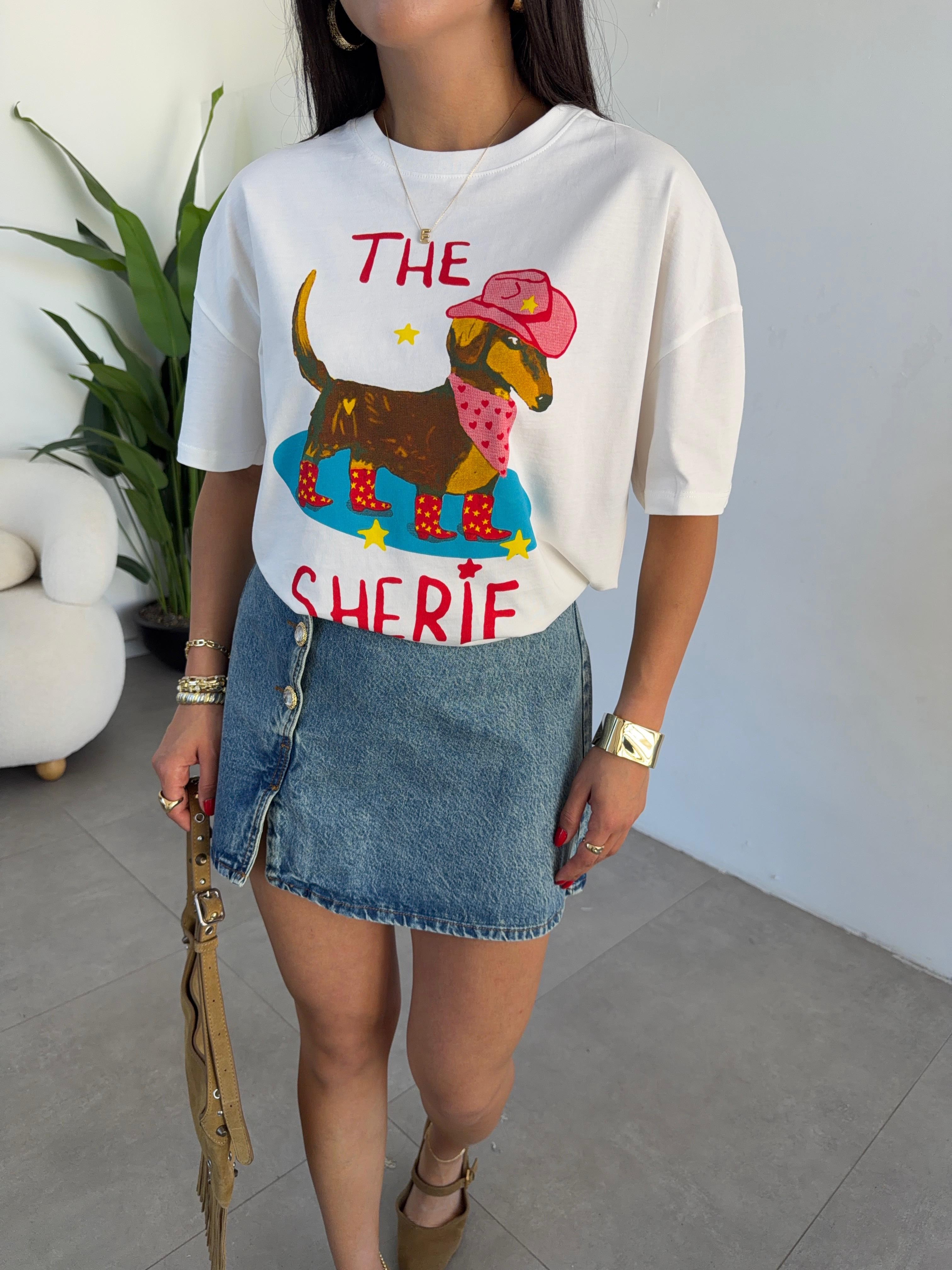 Sherif Baskılı Tshirt