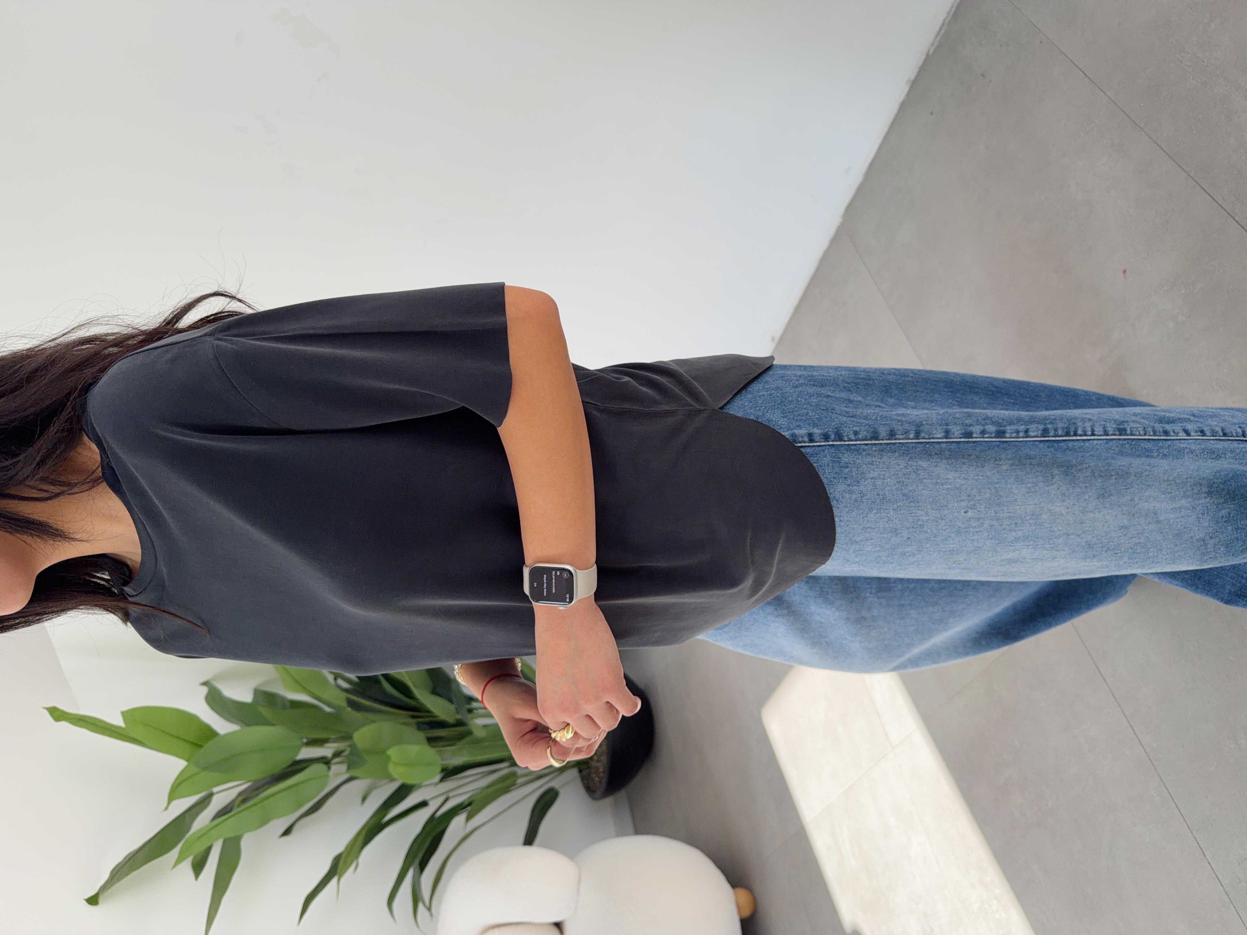 Siyah Modal Tshirt