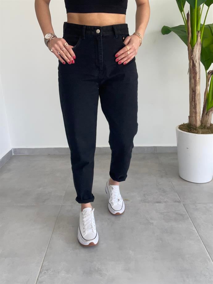 Siyah Mom Jean