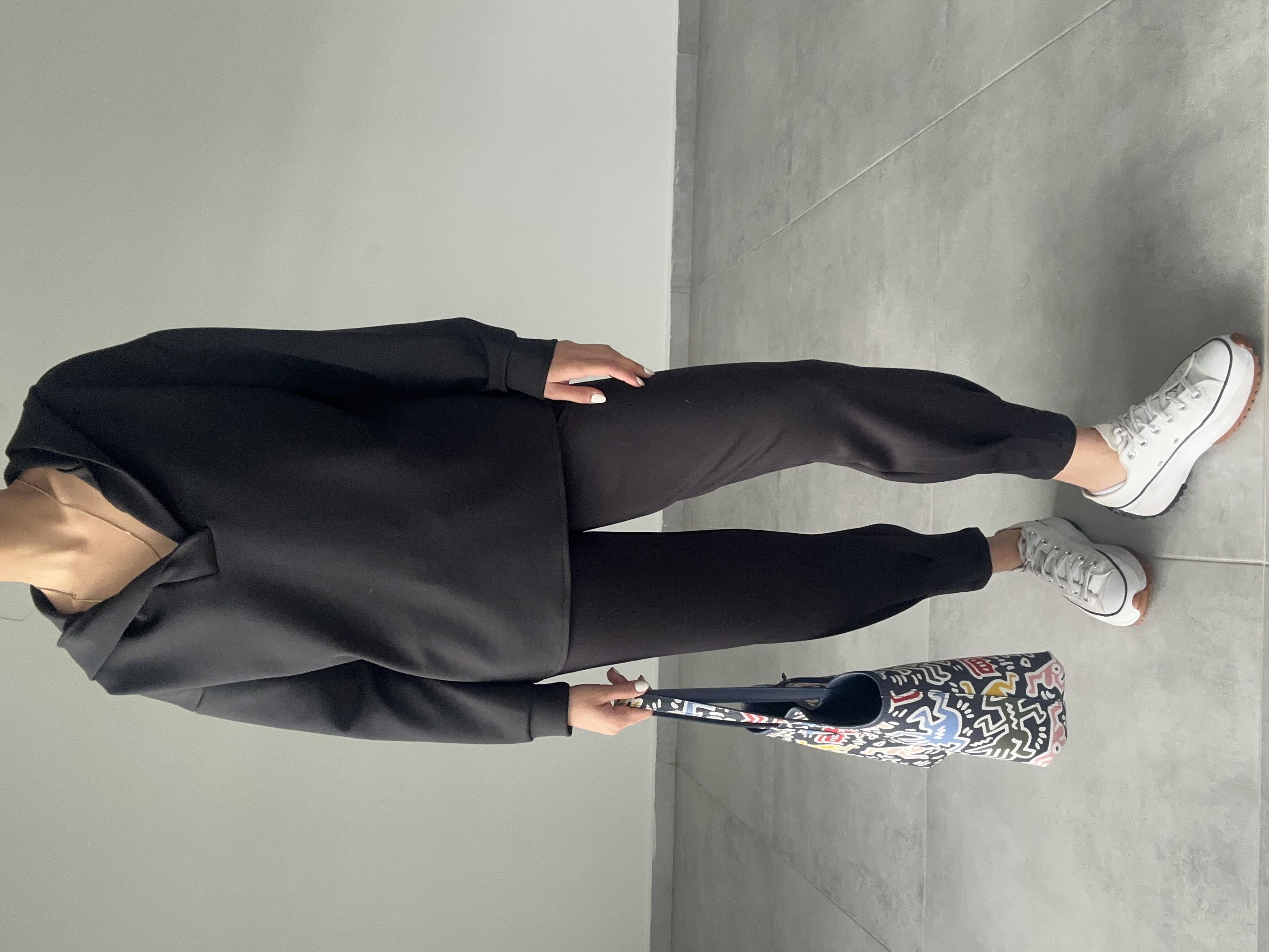 Siyah Scuba Sweatshirt