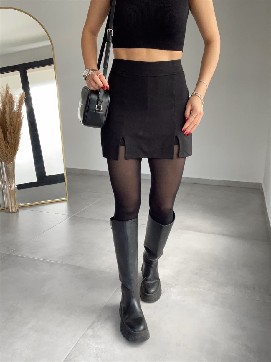 Siyah Şort Etek