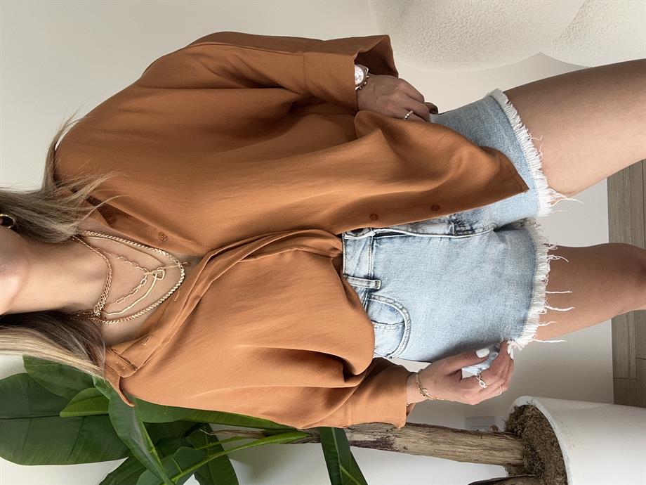 Taba Yarasa Kol Gömlek