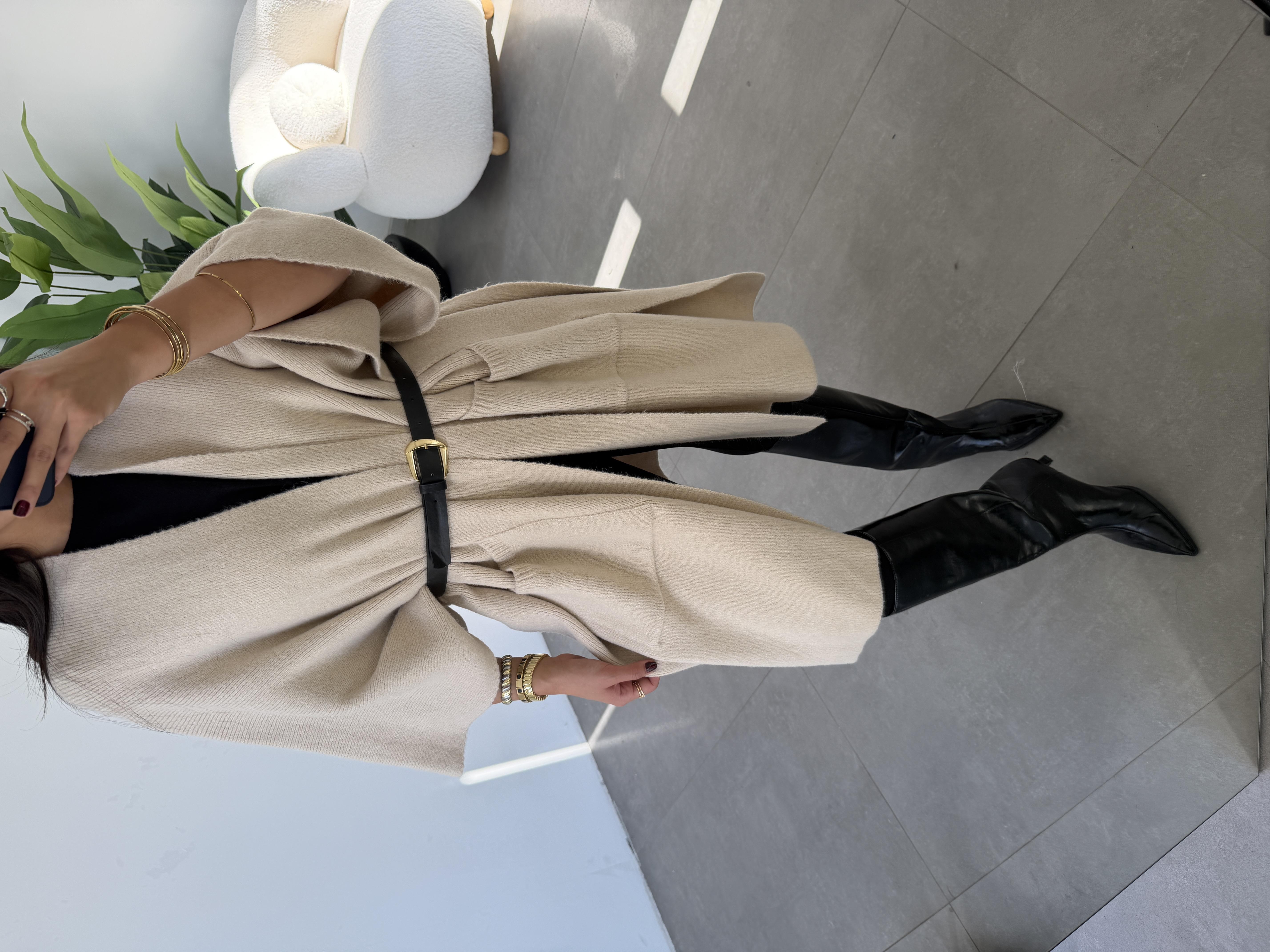 Taş Cepli Triko Panço