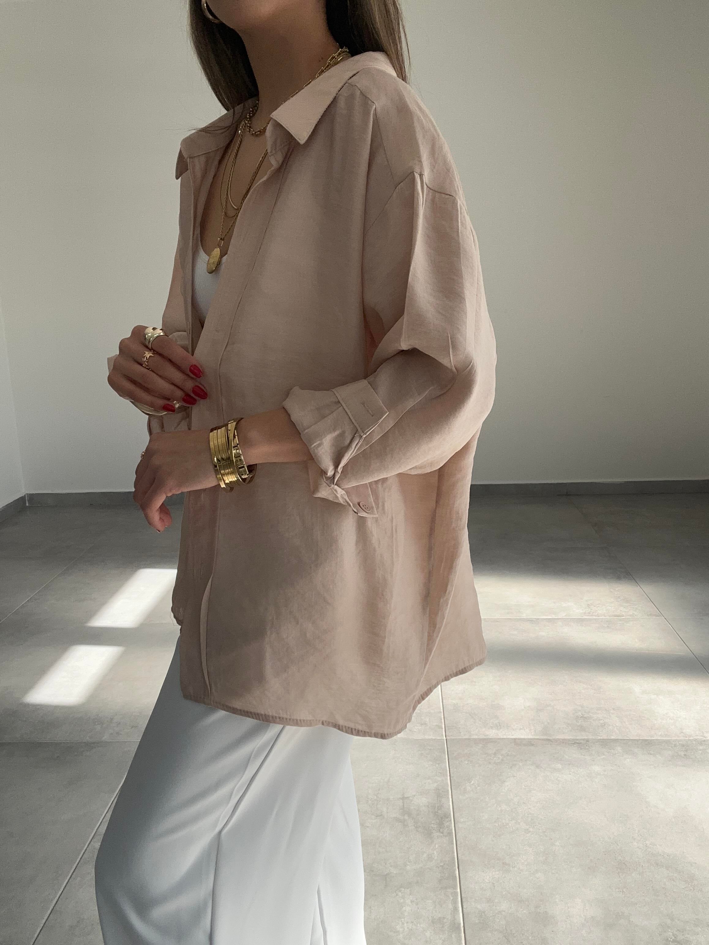 Taş Düşük Omuz Gömlek