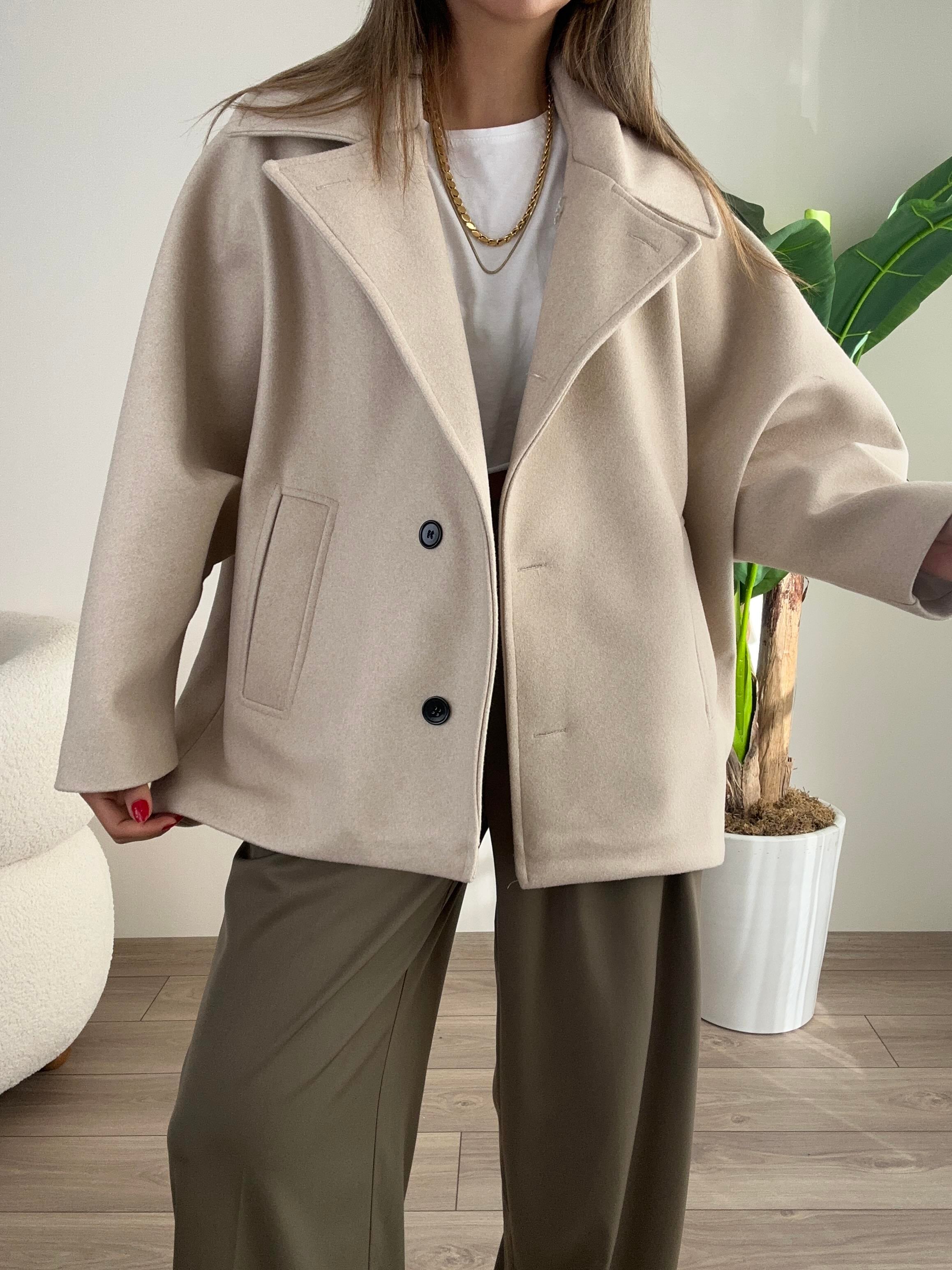 Taş Kaşe Kısa Kaban