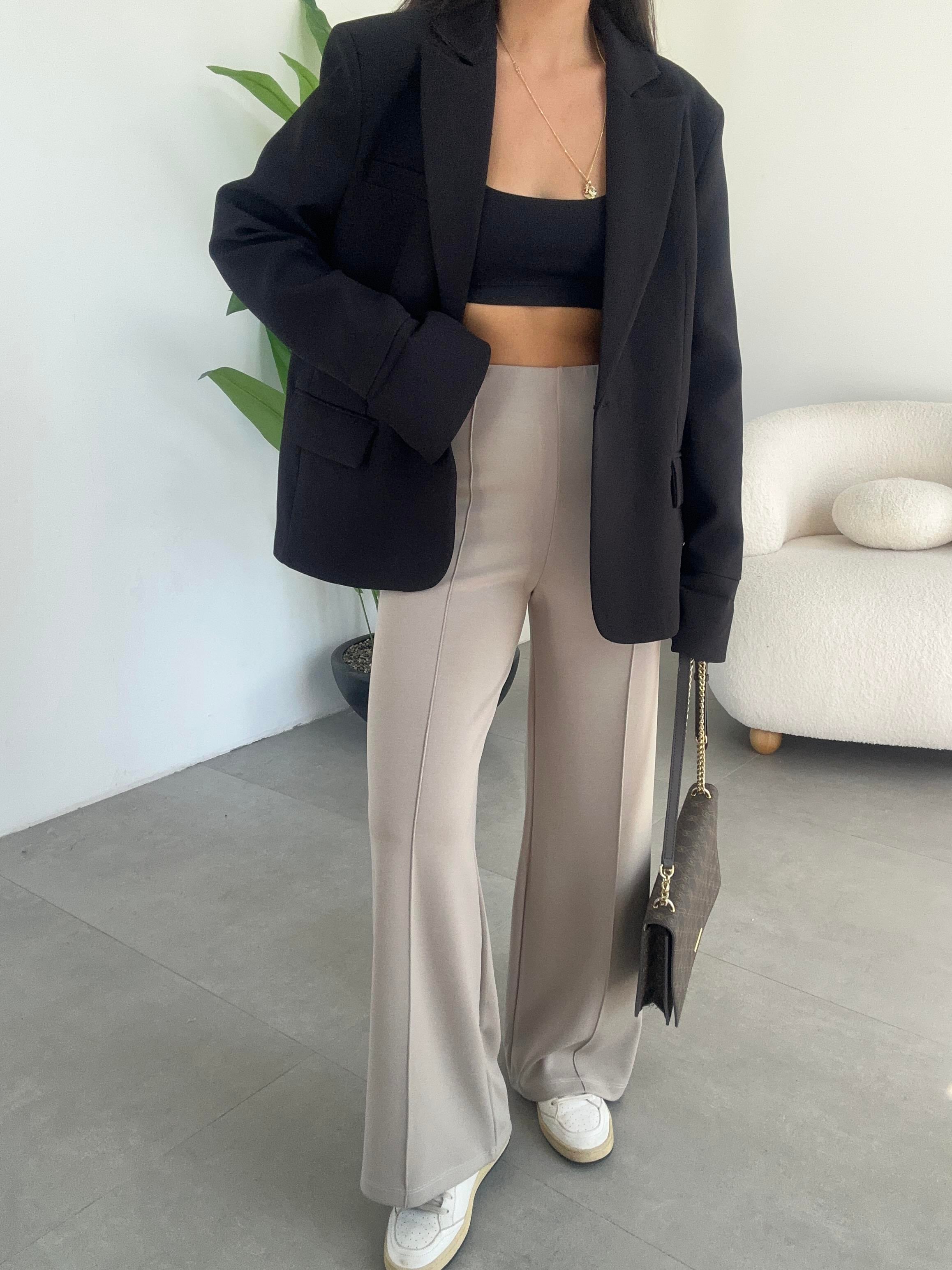 Taş Modal Önü Çimalı Palazzo Pantolon