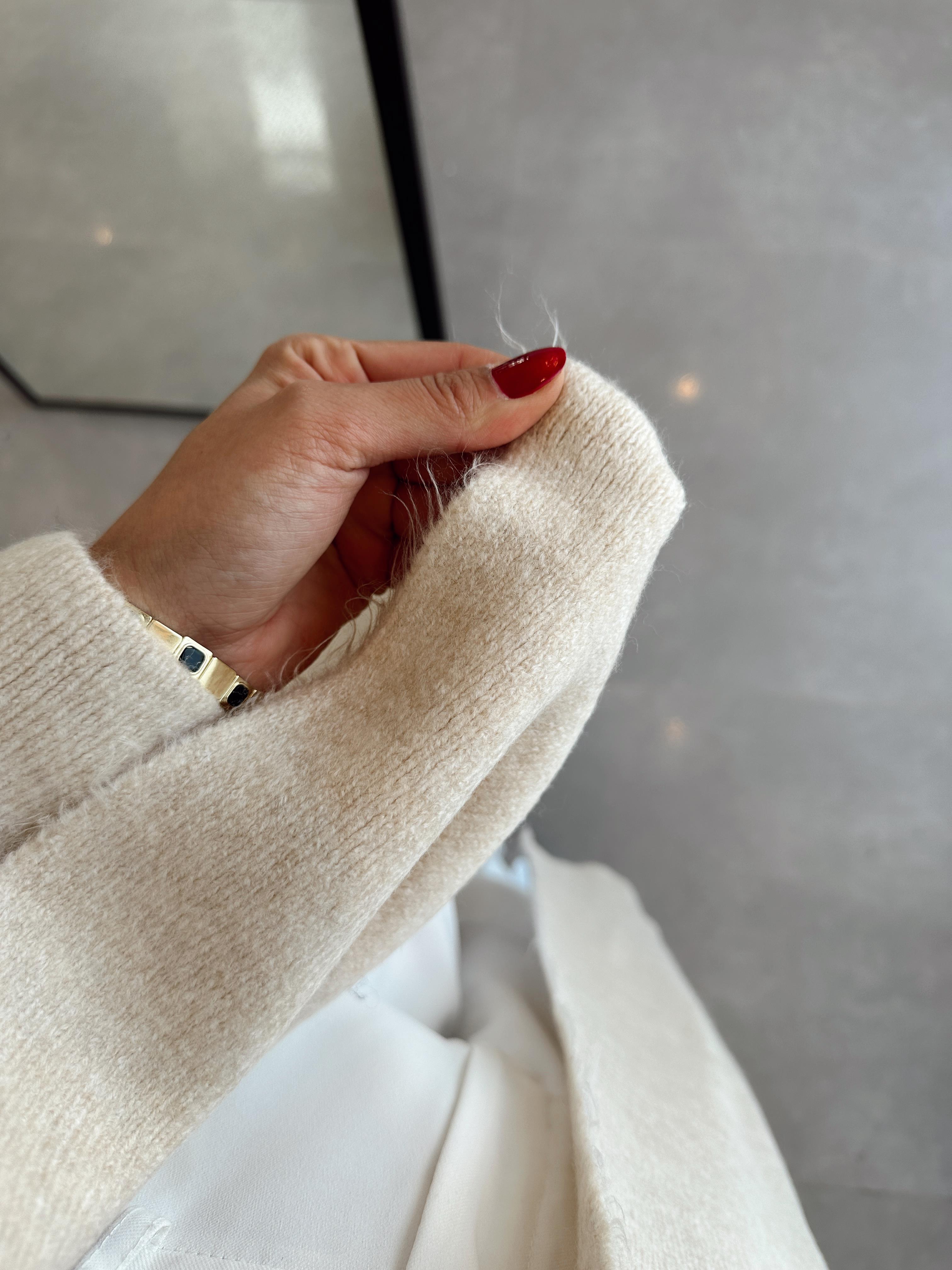 Taş Uzun Salaş Maxi Triko Hırka