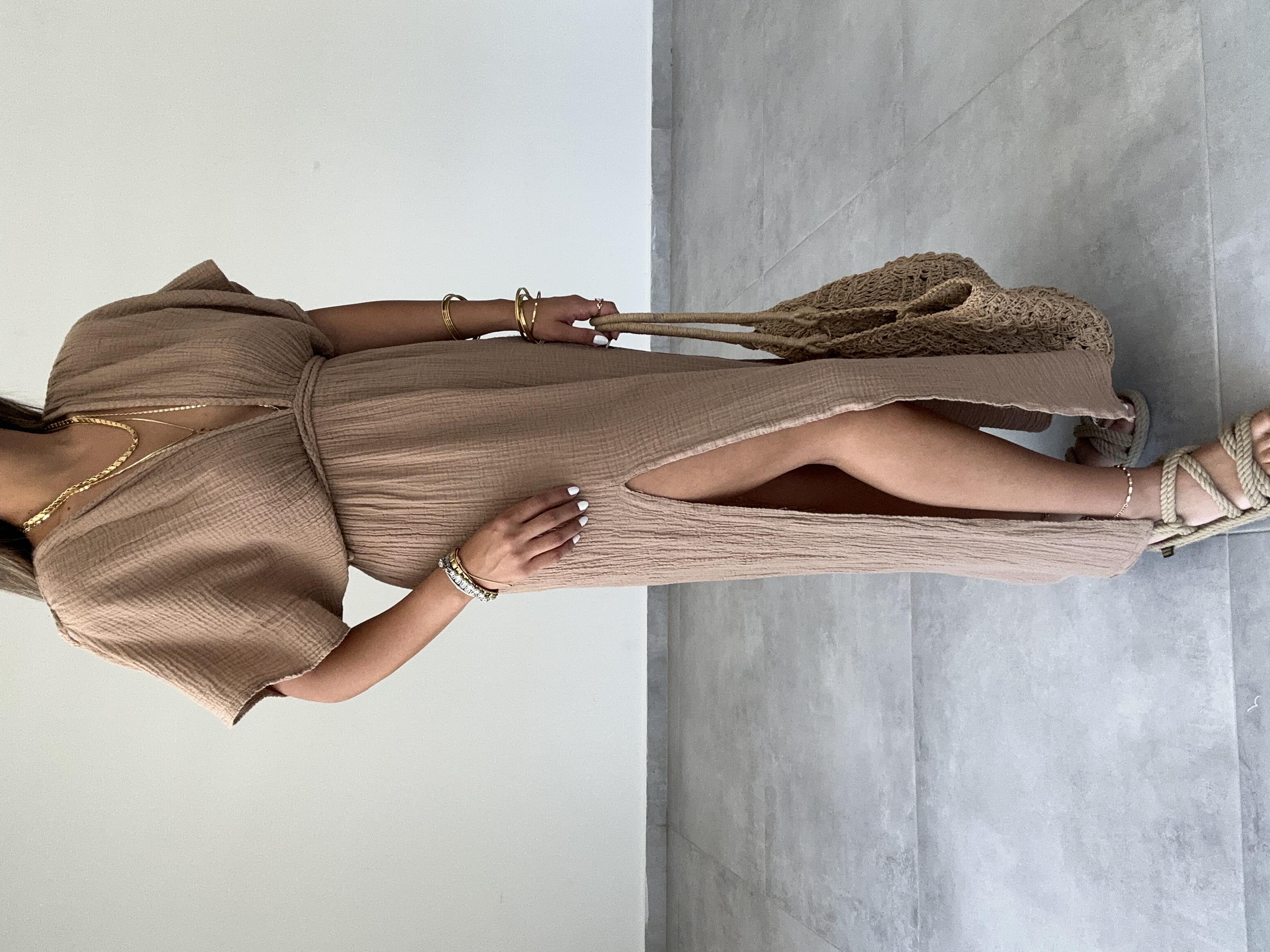 Truva Vizon Müslin Elbise