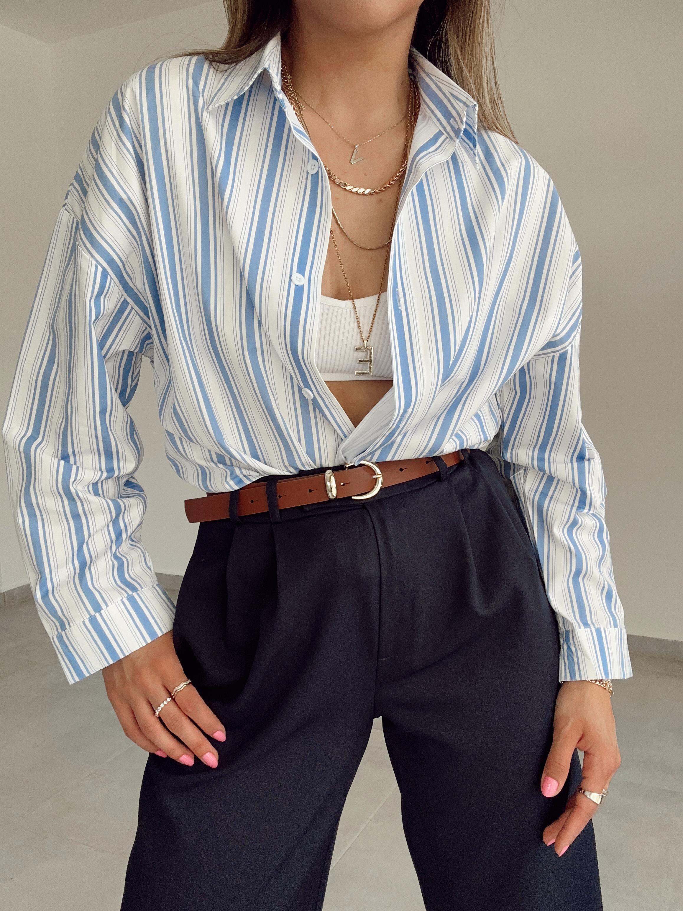 Velena Çizgili Gömlek