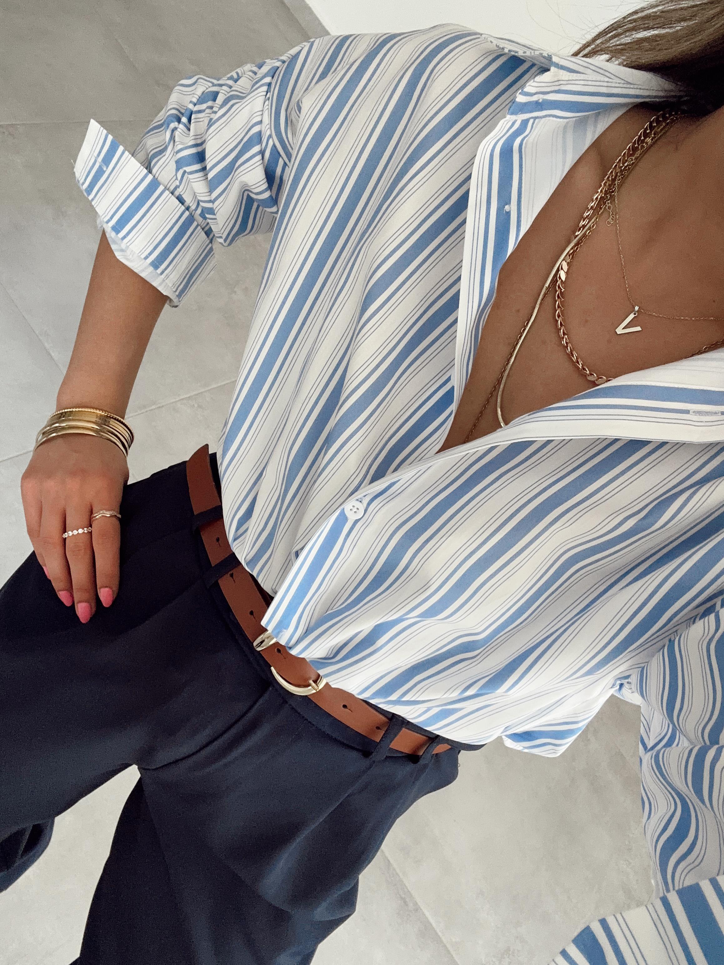 Velena Çizgili Gömlek