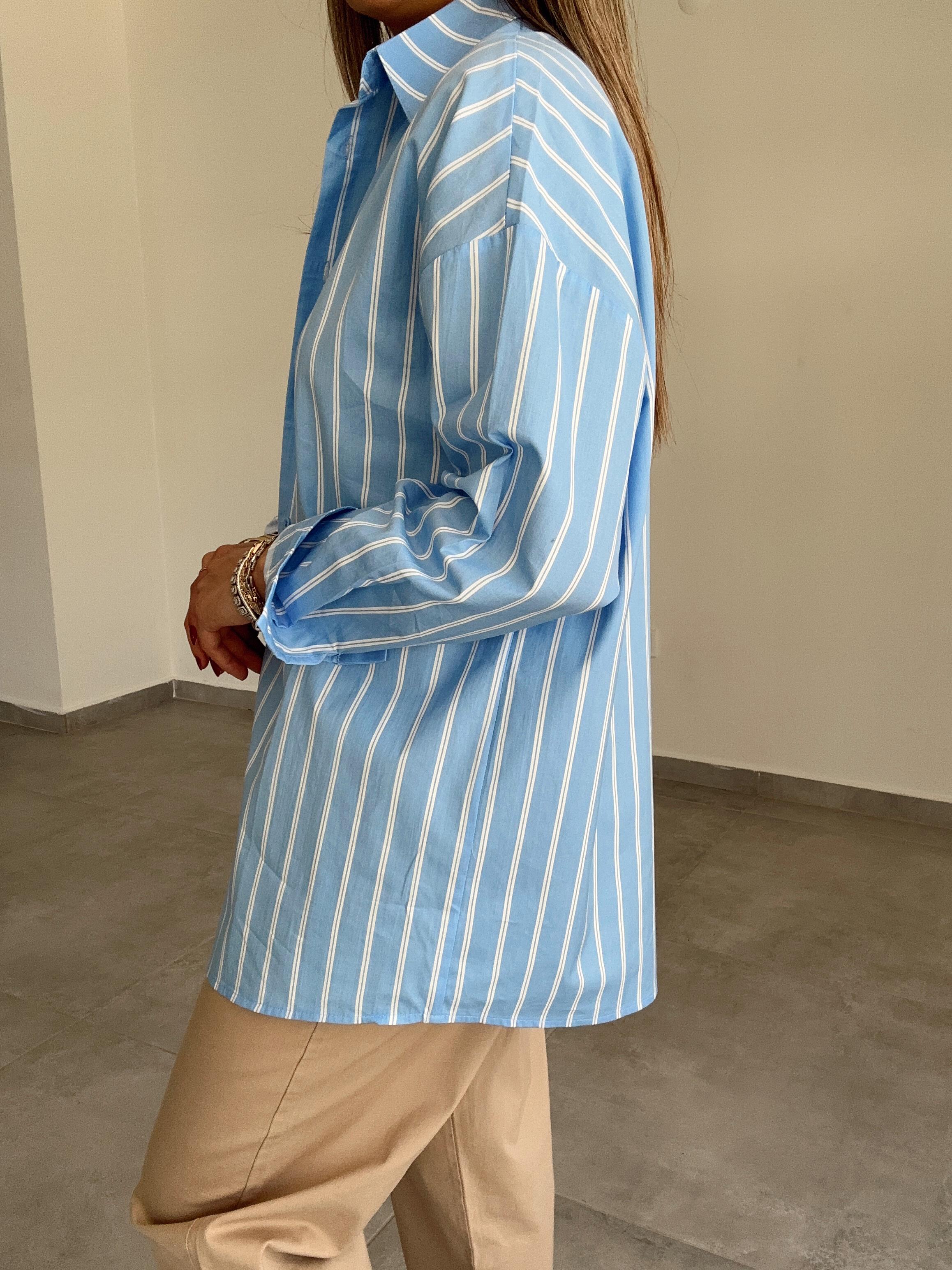 Vina Çizgili Gömlek