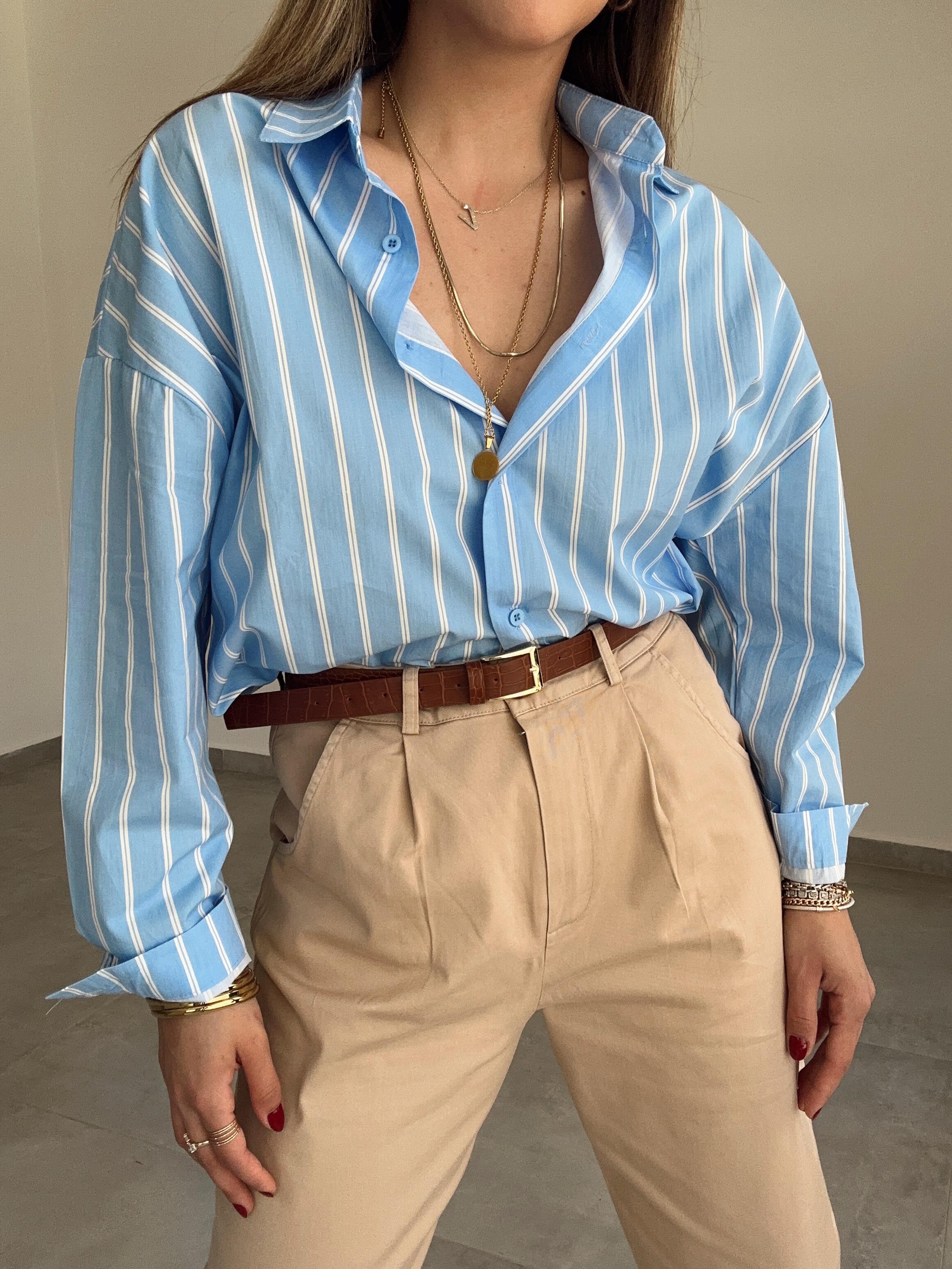 Vina Çizgili Gömlek