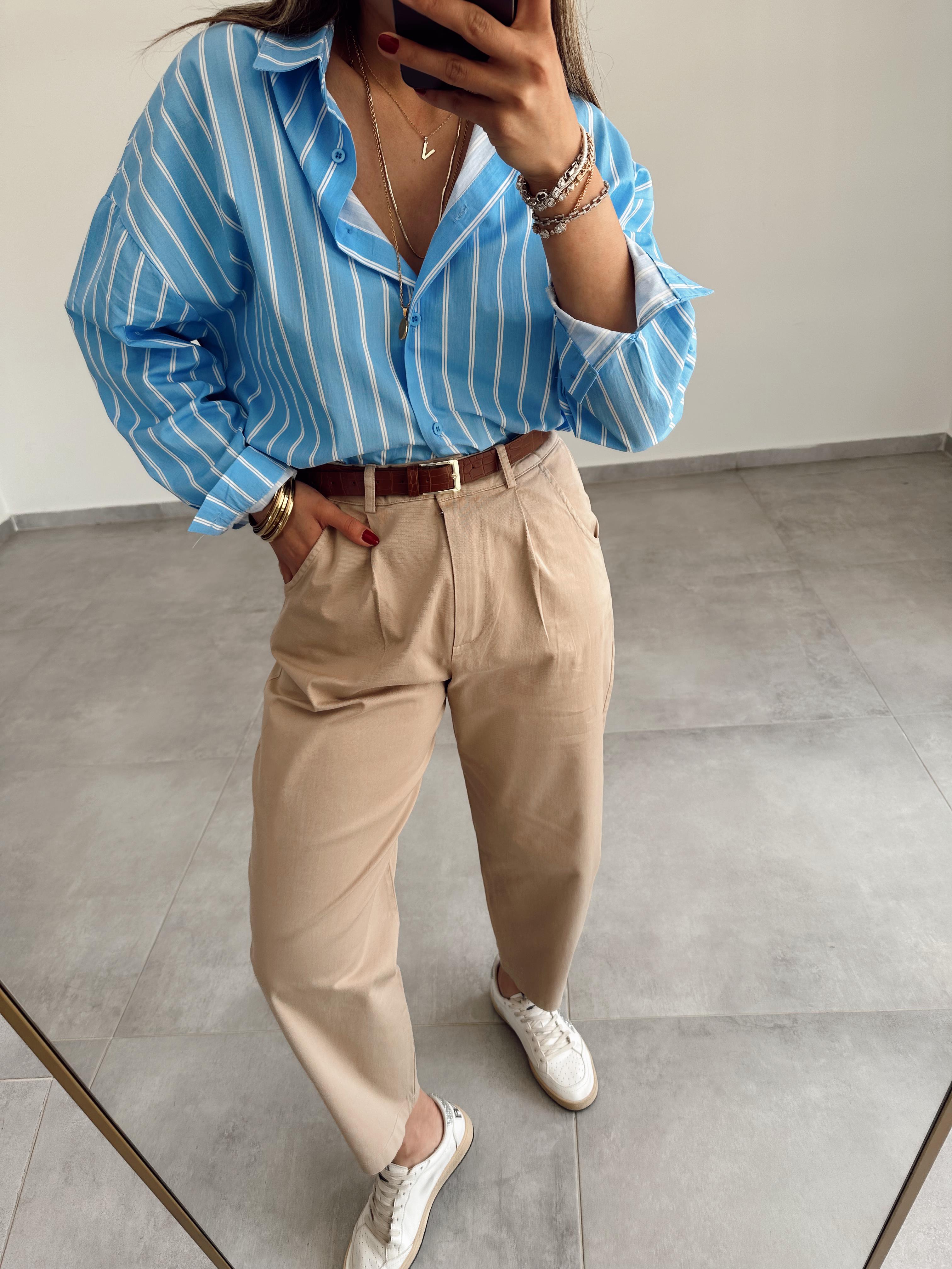 Vina Çizgili Gömlek