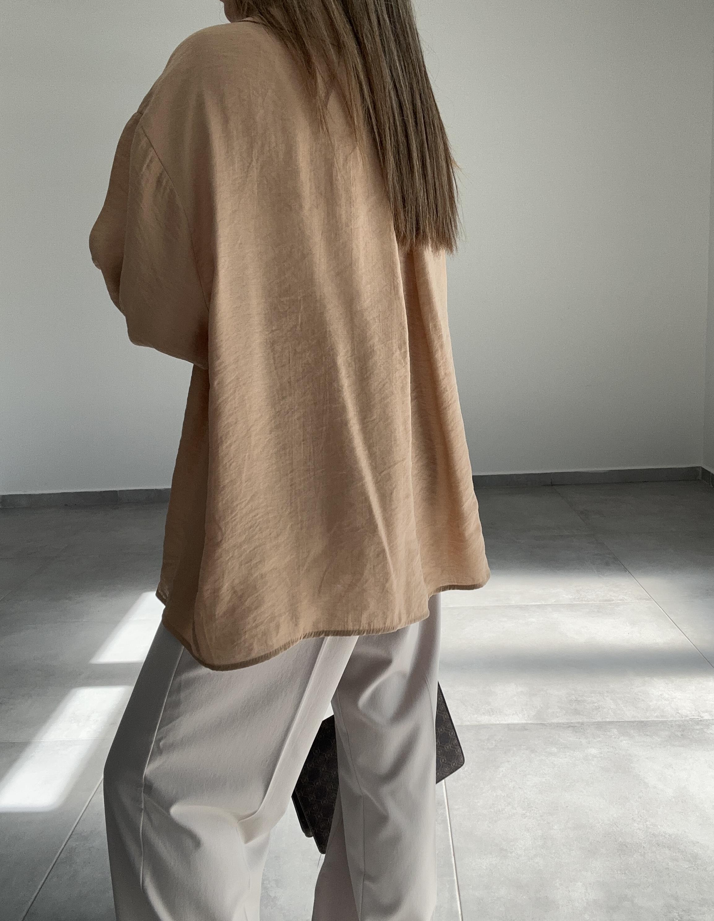 Vizon  Düşük Omuz Gömlek