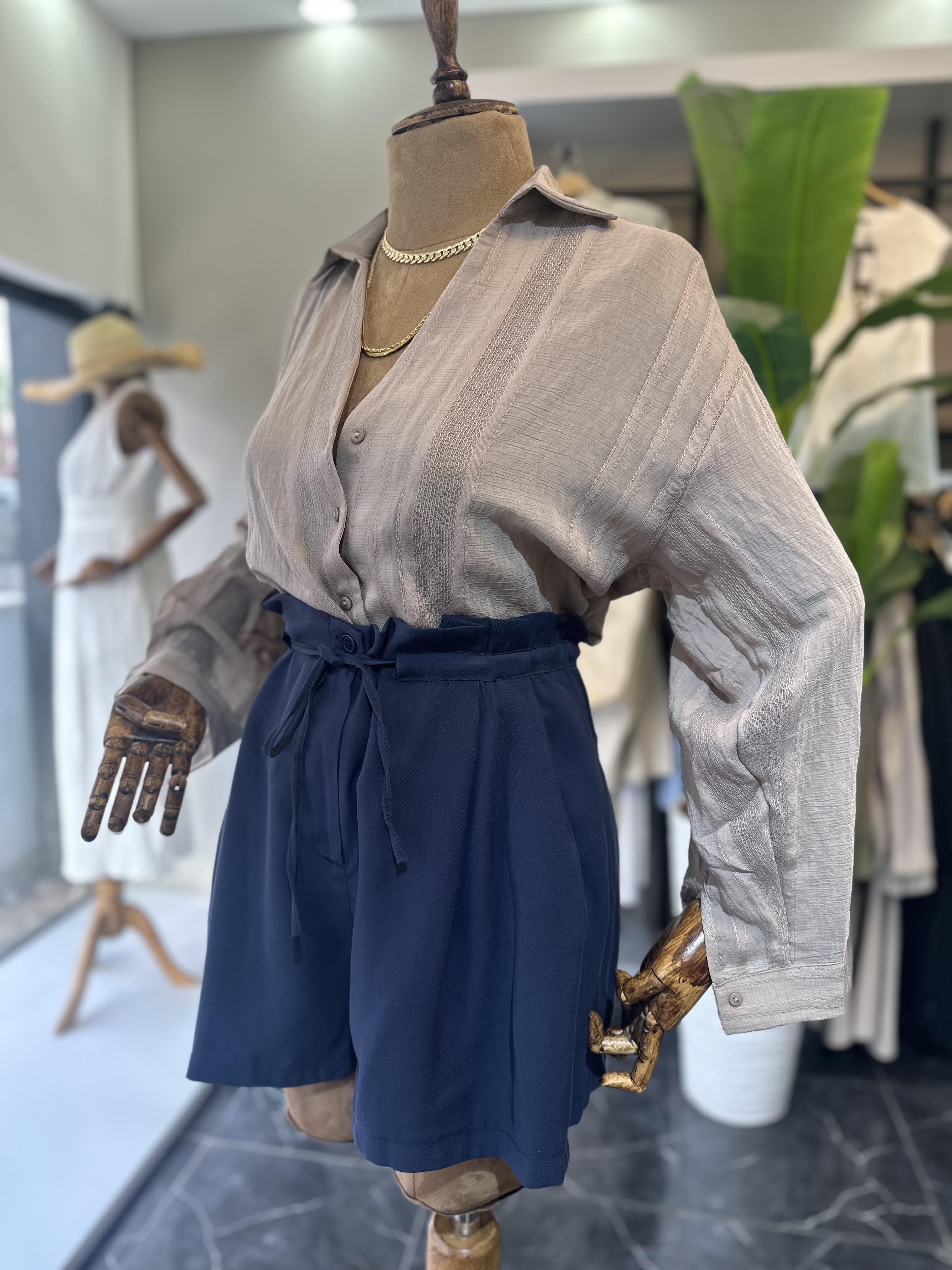 Vizon Transparan Gömlek