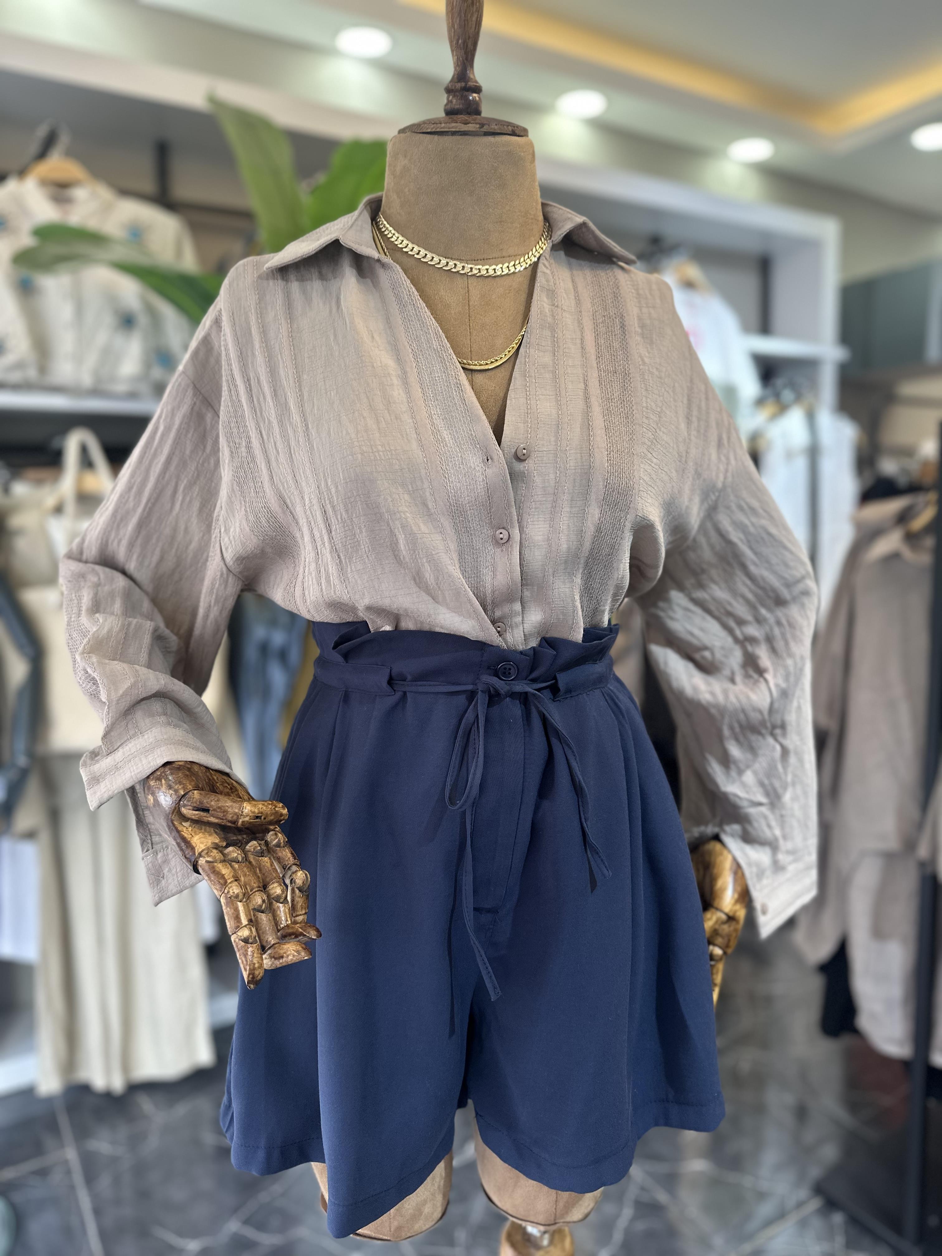 Vizon Transparan Gömlek