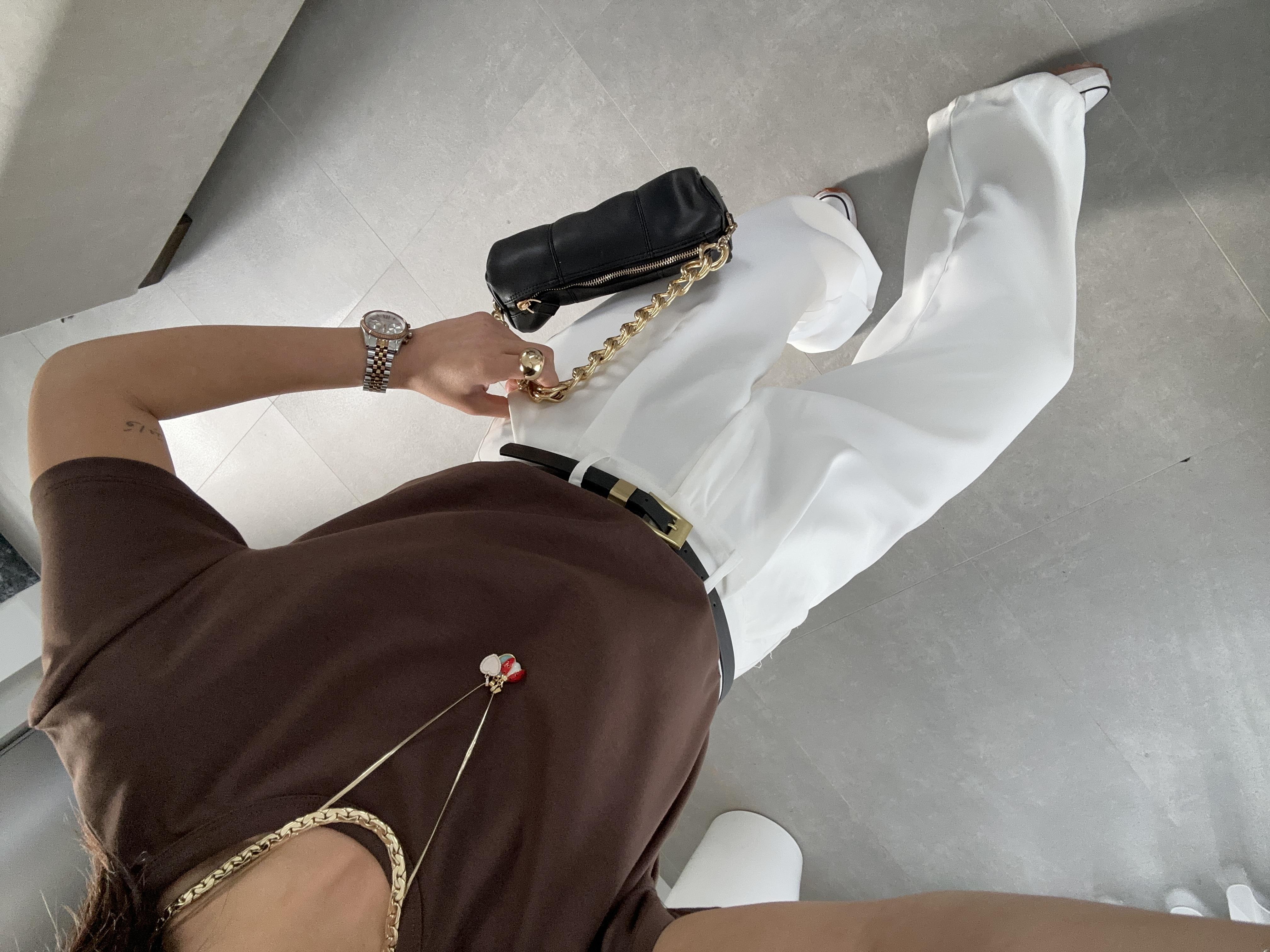 Zr Kahve Bisiklet Yaka Basic Tişört