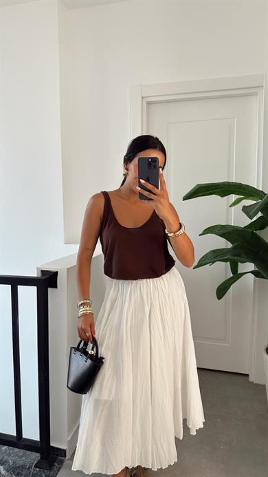 Acı Kahve Derin Yaka Atlet