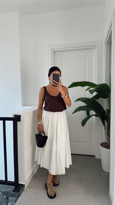 Acı Kahve Derin Yaka Atlet