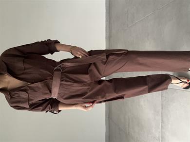 Acı Kahve Kargo Cepli Tulum