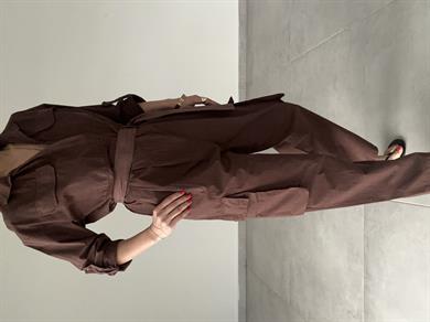 Acı Kahve Kargo Cepli Tulum