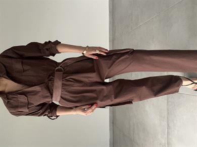 Acı Kahve Kargo Cepli Tulum