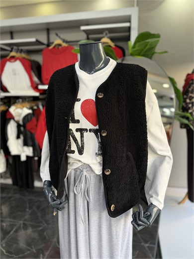 Açık Ekru Baskılı Sweatshirt