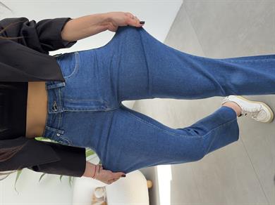 Açık Mavi Bootcut Kesik Paça Jean
