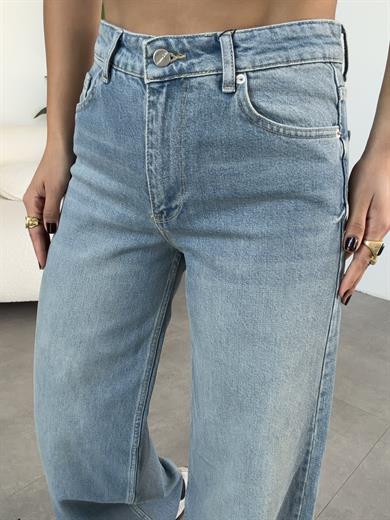 Açık Mavi Geniş Paça Palazzo Pantolon