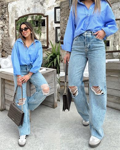 Alika Lazer Kesim Kot Pantolon