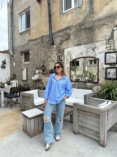 Alika Lazer Kesim Kot Pantolon