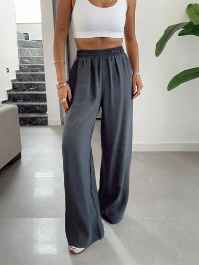 Antrasit Beli Lastikli Bol Paça