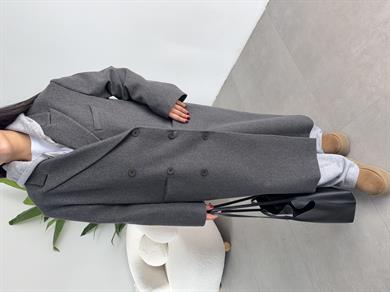 Antrasit Kaşe Kaban