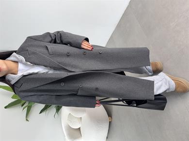 Antrasit Kaşe Kaban