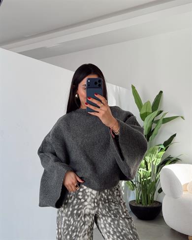 Antrasit Oversize Kazak