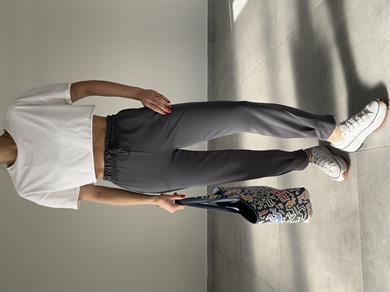 Antrasit Scuba Paça Pileli Eşofman