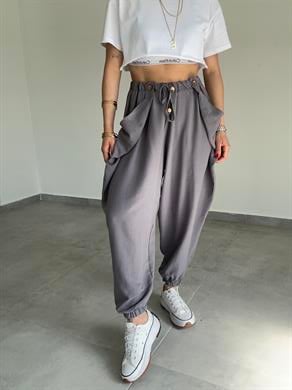 Antrasit Tasarım Şalvar Pantolon