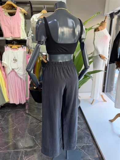 Antrasit Tencel Cupra Pantolon