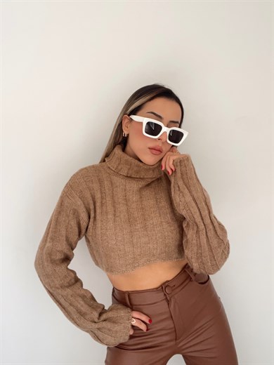 Balıkçı Yaka Kısa Kazak