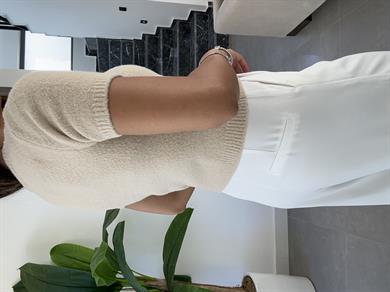 Bej Kadın Triko Bluz