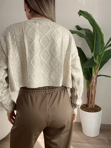 Oli Bej Varak Baskılı Triko Kazak