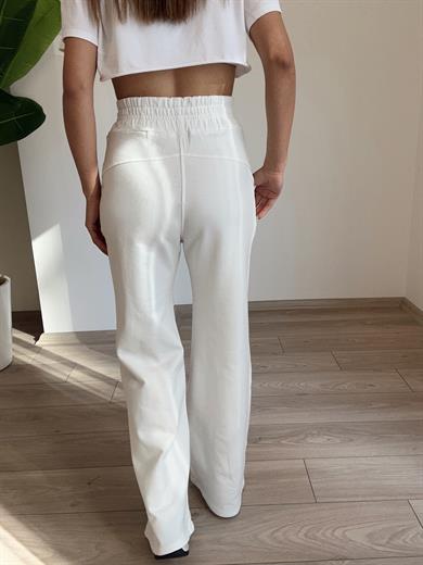 Beli Lastikli Ekru Eşofman