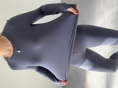 Beliza Antrasit Parmak Geçirmeli Body