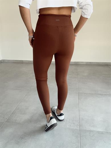 Beliza Kahve Oys Yüksek Bel Tayt