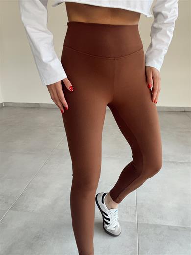 Beliza Kahve Oys Yüksek Bel Tayt